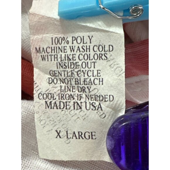 Sweet Gisele XLG American Flag Tank Top New York Rhinestone City Street Glam POP - Picture 12 of 12